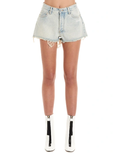 Shop Off-white Shorts In Neutro