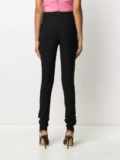 Shop Murmur Eyelet-embellished Trousers In Black