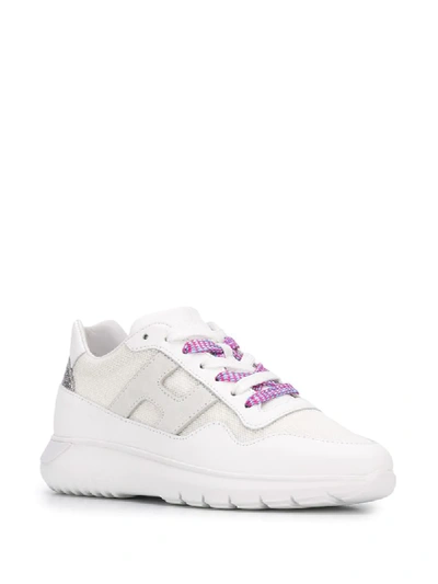 Shop Hogan H371 Low Top Sneakers In White