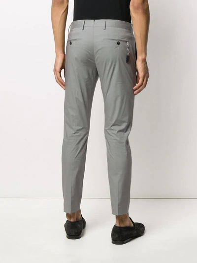 Shop Pt01 Skinny Fit Tailored Pants In Grey