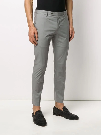 Shop Pt01 Skinny Fit Tailored Pants In Grey