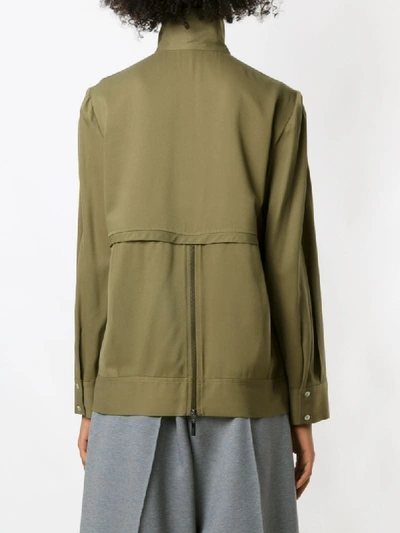 Shop Alcaçuz Zip-detail Sweatshirt In Green