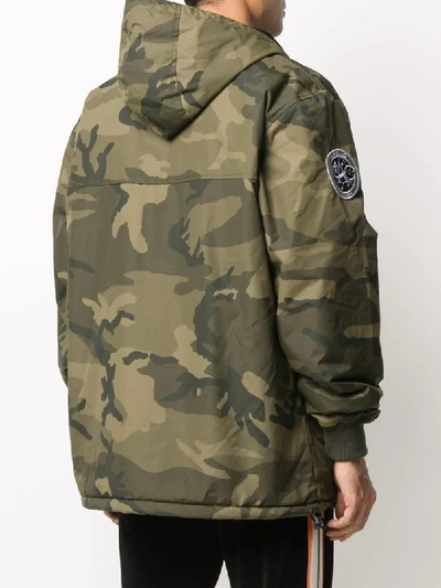 Shop Alpha Industries Camouflage Sport Jacket In Green