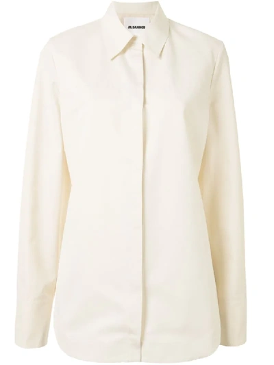 Shop Jil Sander Oversize Shirt In White