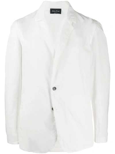 Shop Andrea Ya'aqov Single-breasted Blazer In White