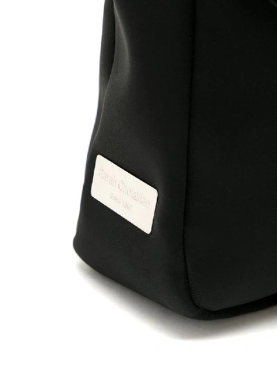 Shop Sarah Chofakian Foldover Top Shoulder Bag In Black