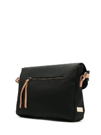 Shop Sarah Chofakian Foldover Top Shoulder Bag In Black
