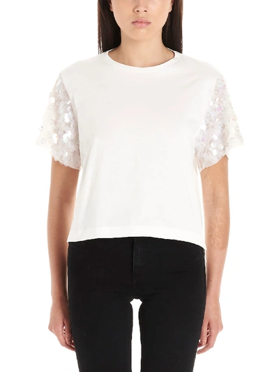 Shop Pinko Short Sleeve T-shirt In White