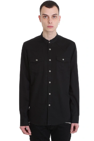 Shop Balmain Shirt In Noir