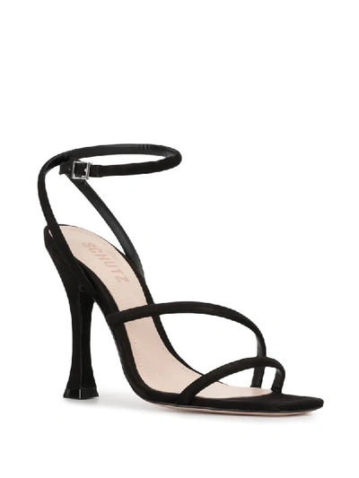 Shop Schutz Strappy 110mm Heeled Sandals In Black