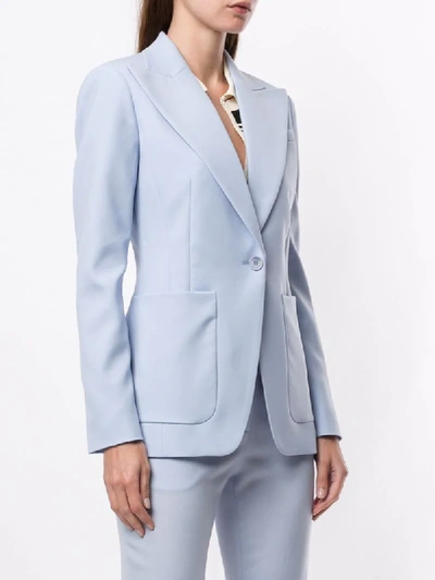Shop Altuzarra Elford Tailored Suit Jacket In Blue