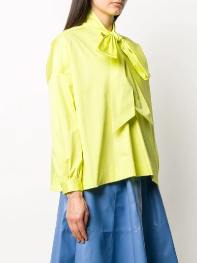 Shop Jejia 'camica' Schluppenbluse In Yellow