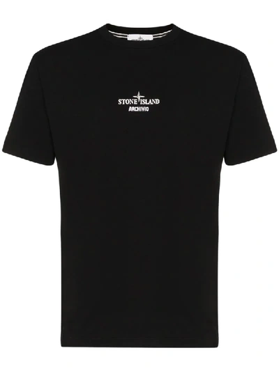 Shop Stone Island Archivio T-shirt In V0029 Black