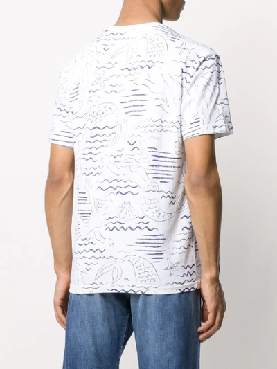 Shop Kenzo Mermaids Print T-shirt In White