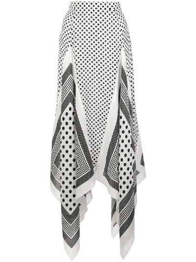 Shop Altuzarra Boom Asymmetric Skirt In White