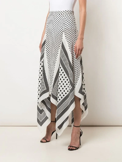 Shop Altuzarra Boom Asymmetric Skirt In White