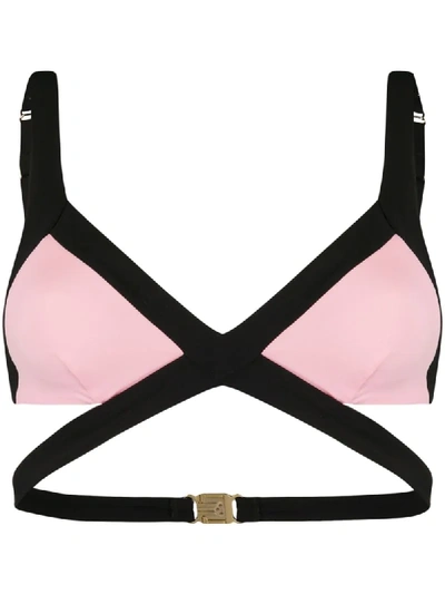 Shop Agent Provocateur Mazzy Triangle Bikini Top In Pink