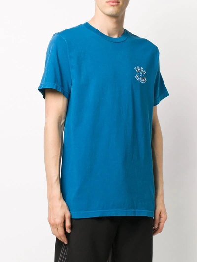 Shop Bornxraised Logo T-shirt In Blue