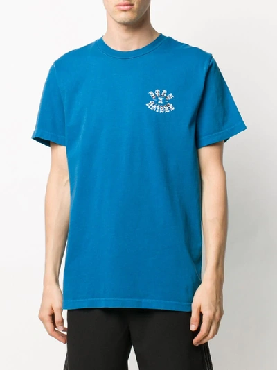 Shop Bornxraised Logo T-shirt In Blue