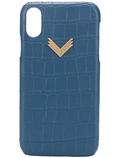 Shop Manokhi X Velante Iphone Xr Case In Blue