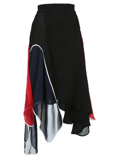 Shop Jw Anderson Asymmetric Skirt In Black