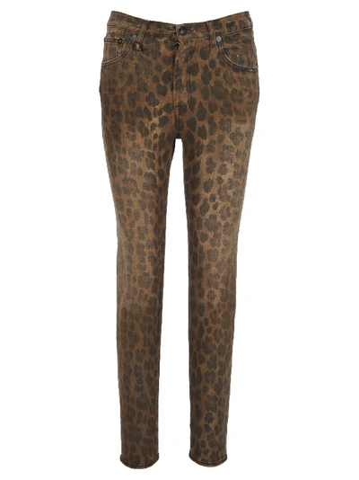 Shop R13 Skinny Jeans In Leopard