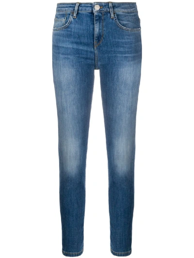 Shop Pinko Faded Skinny Jeans In Blue