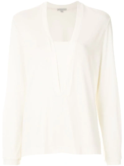 Shop Alcaçuz Rober Basic Blouse In White