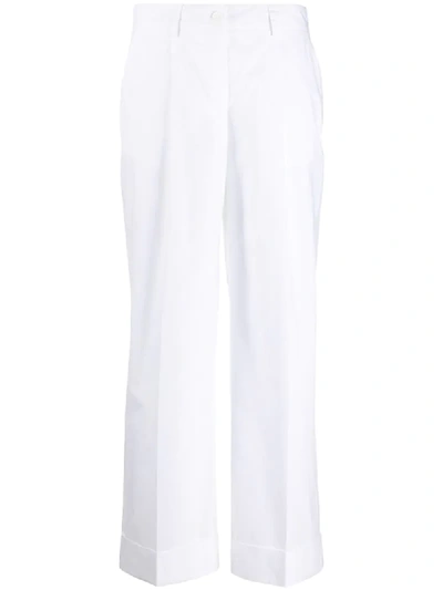 Shop P.a.r.o.s.h Canyon Straight Leg Trousers In White