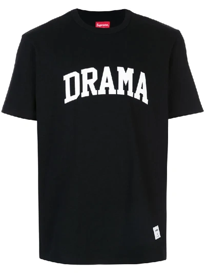 Supreme Drama Print T-shirt In Black | ModeSens