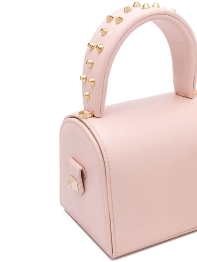 Shop Salar Milano Marshmallow Studded Tote Bag In Pink