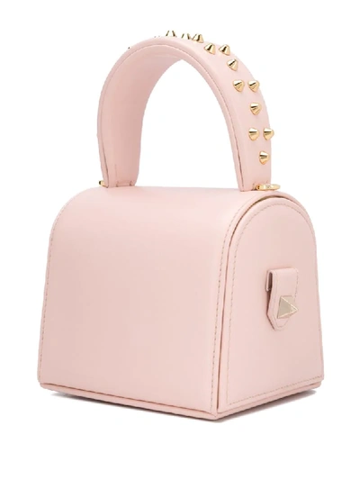Shop Salar Milano Marshmallow Studded Tote Bag In Pink