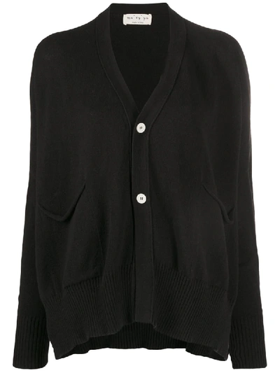 Shop Ma'ry'ya Boxy Fit Cardigan In Black