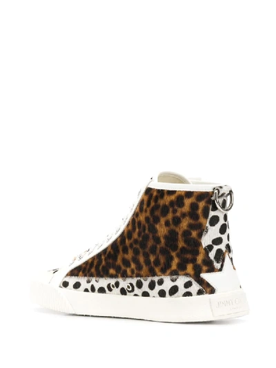 Shop Jimmy Choo Impala High-top Sneakers In White