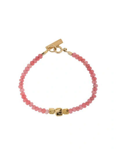 Shop Isabel Marant 'bijoux Femme' Armband Mit Perlen In Pink