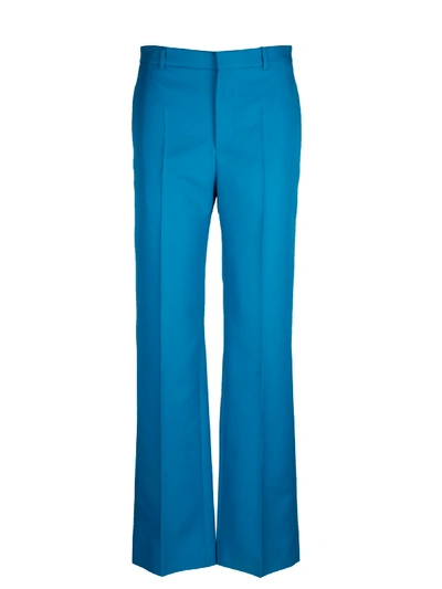 Shop Balenciaga Trousers In Blu