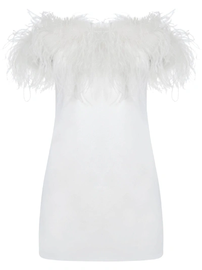 Shop Saint Laurent Dress In Bianco