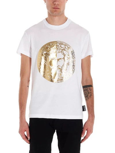 Shop Versace Jeans Couture Adriano T-shirt In Bianco