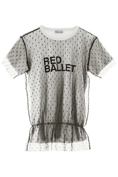 Shop Red Valentino Red Ballet T-shirt In Nero