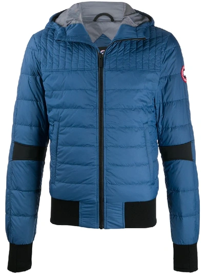 Shop Canada Goose Zipped Padded Jacket In Blue