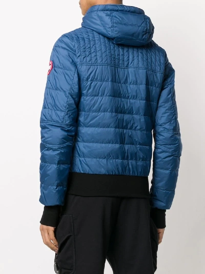 Shop Canada Goose Zipped Padded Jacket In Blue