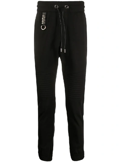Shop Philipp Plein Stud-embellished Track Pants In Black
