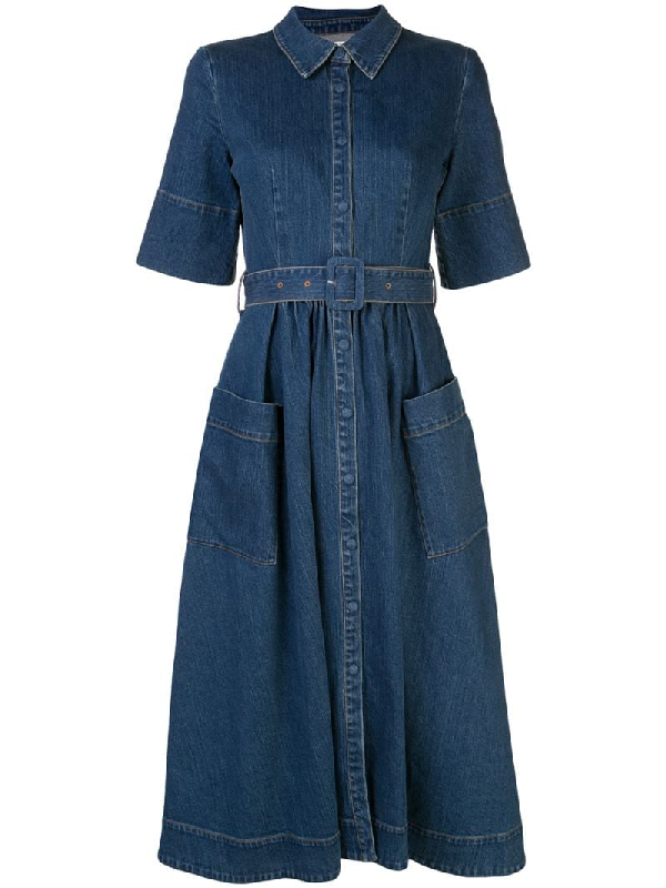 denim maxi dresses and skirts