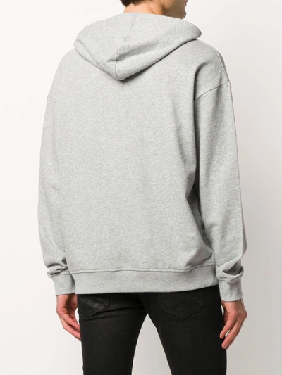 Shop John Richmond Logo Printed Hoodies In Grey