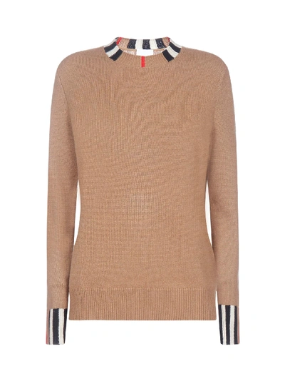 Shop Burberry Sweater In Archivebeige
