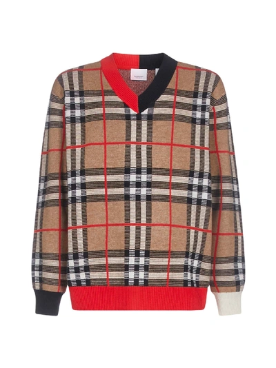 Shop Burberry Sweater In Archivebeige