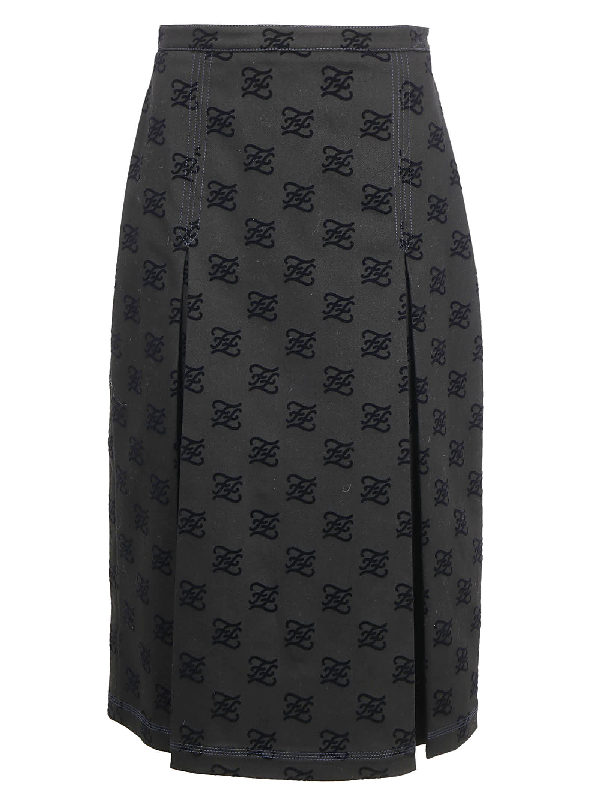 fendi black skirt