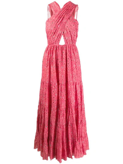 Shop Ulla Johnson Karima Abstract-print Dress In Pink