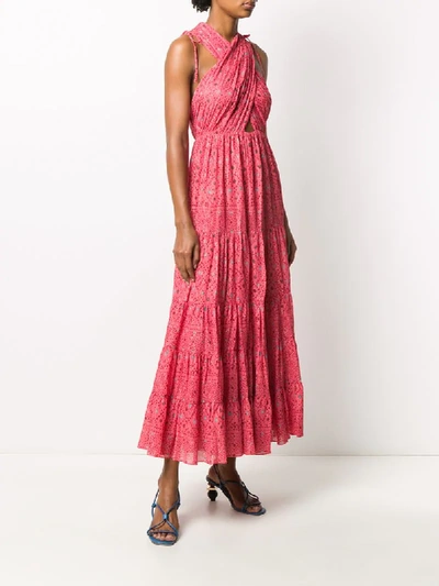 Shop Ulla Johnson Karima Abstract-print Dress In Pink