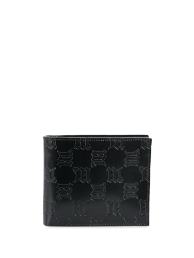 Misbhv Monogram Embossed Wallet In Black